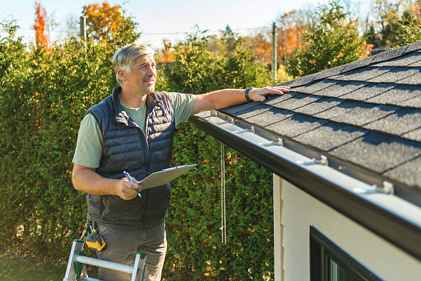 Professional Roofing technician working in Alberta, VA